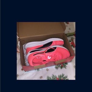 Pink puma shoes